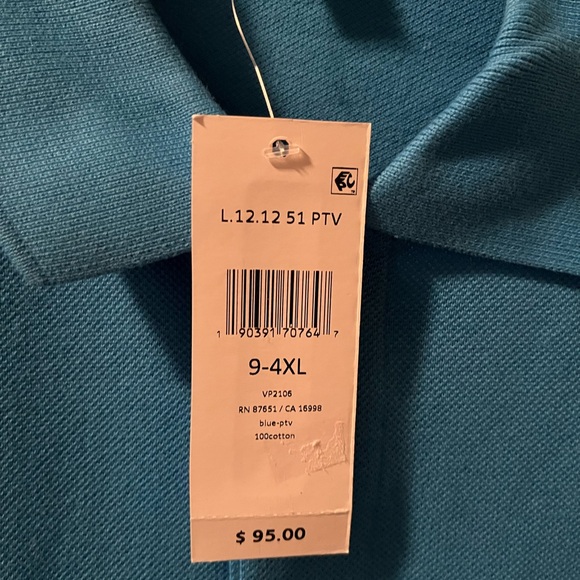 Lacoste Men's Aqua Polo Shirt - Picture 2 of 6